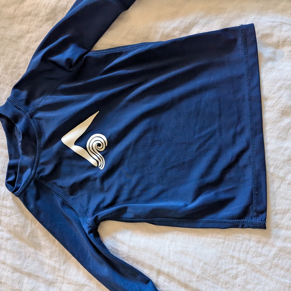 Navy Blue Long Sleeve Rash Guard